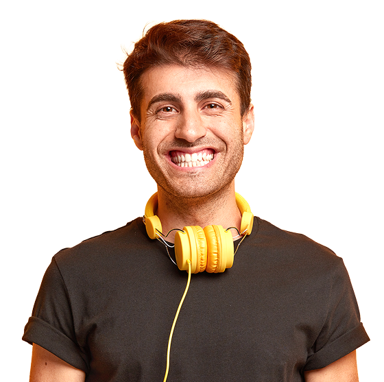 Mann_ü30_Kopfhörer